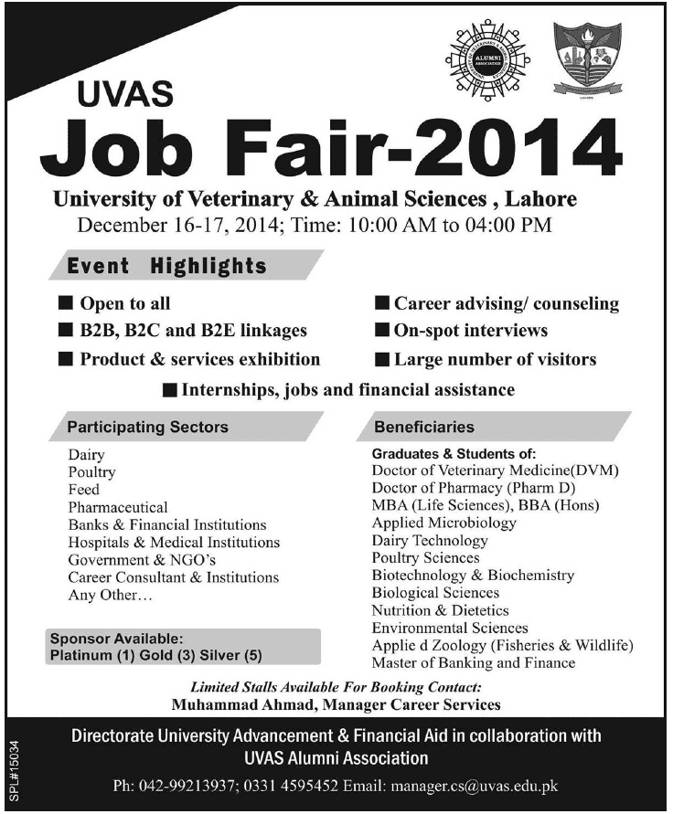 UVAS Job Fair 2014