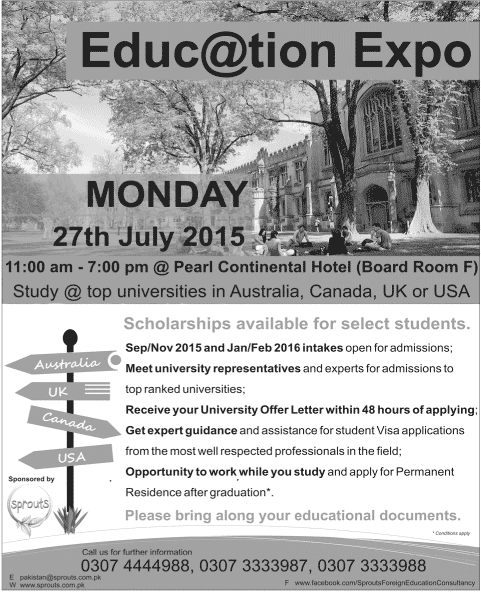 Education Expo at Pearl Continental Hotel 