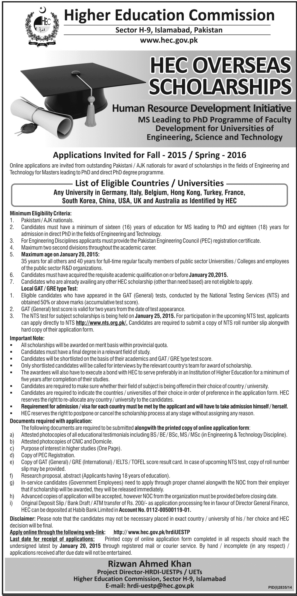 Merit & Need-based Scholarships - Institute of Management Sciences